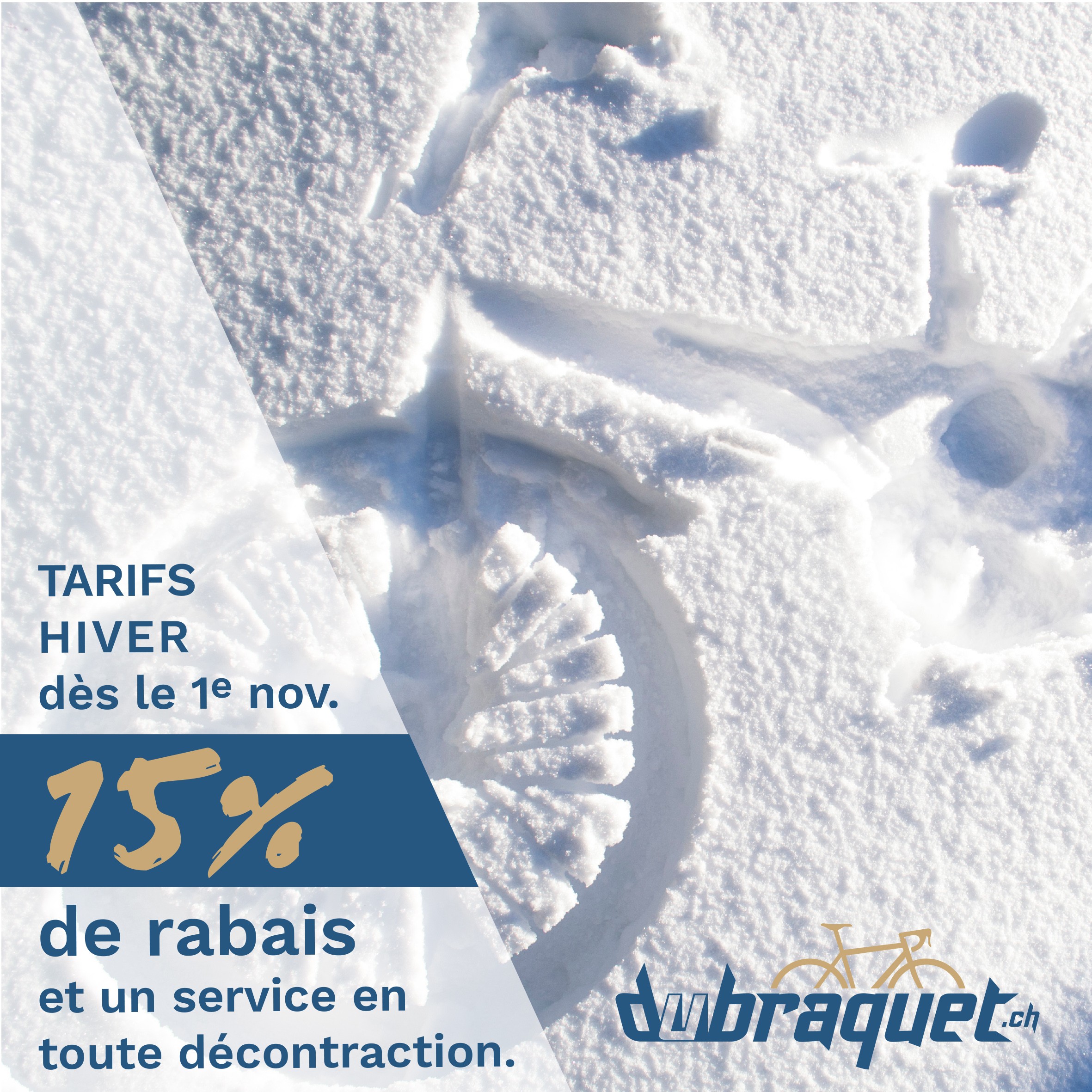 Votre service vélo, tarif hiver -15%